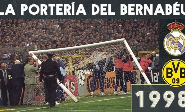Caída portería del Bernabéu en 1998