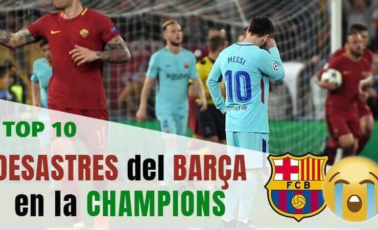 mayores humillaciones del Barcelona en la Champions League