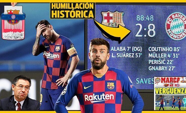 bayern 8 barcelona 2 champions 2020