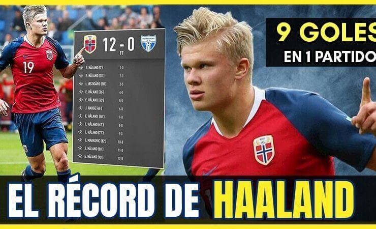 ERLING HAALAND 9 GOLES VS HONDURAS