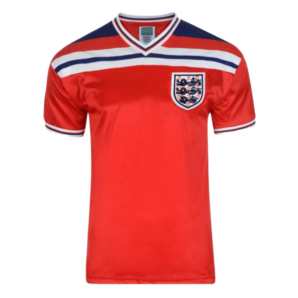 camiseta inglaterra roja 1982 mundial
