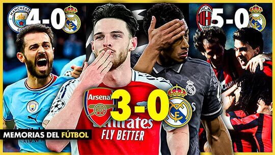 Peores derrotas e humillaciones del real madrid en la champions