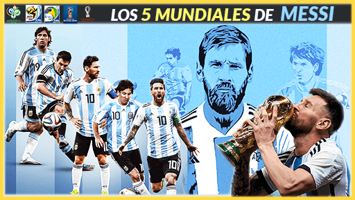 Los 5 Mundiales de Leo Messi