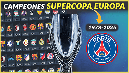 Campeones Supercopa de Europa 1973-2025