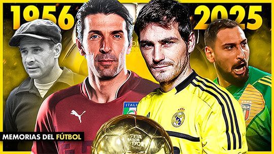 el BALÓN de Oro al Mejor portero de cada año