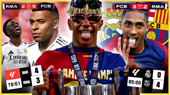 Los 4 Clásicos en los que el Barça Machacó al Real Madrid (2025)