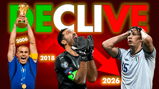 El declive del fútbol italiano